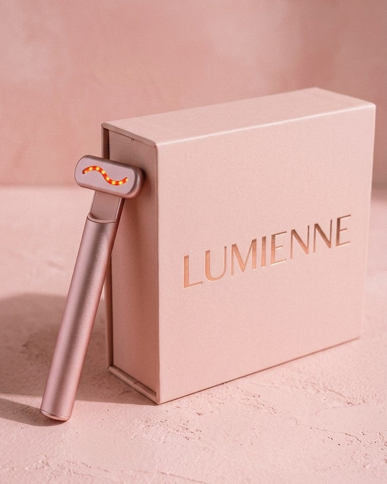 The Lumienne Glow Wand with its pink gift box