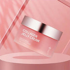 Pink jelly cream texture