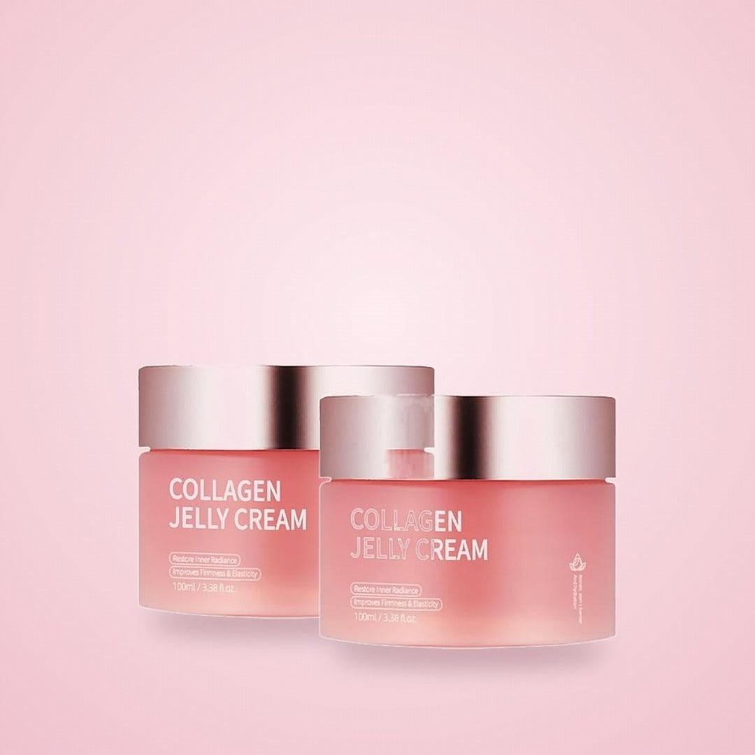 Two jars of Collagen Jelly Cream